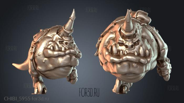 CHIBI_5955 stl model for CNC