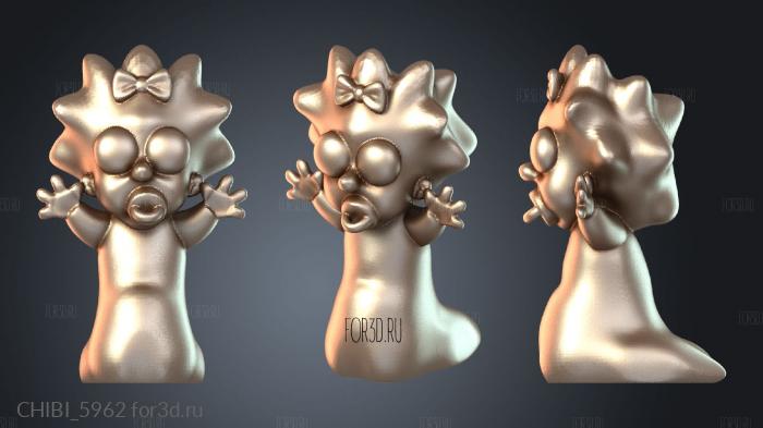 CHIBI_5962 stl model for CNC