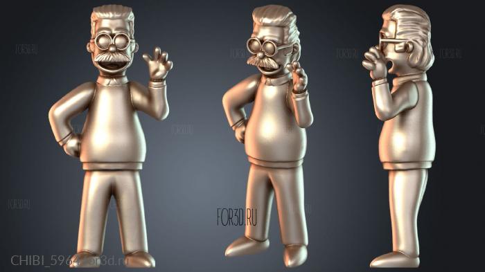 CHIBI_5964 stl model for CNC
