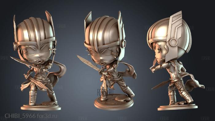 CHIBI_5966 stl model for CNC
