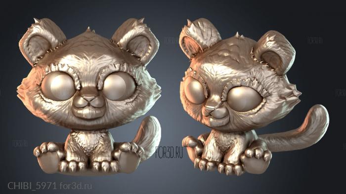 CHIBI_5971 stl model for CNC