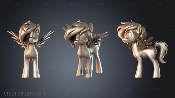 CHIBI_5972 stl model for CNC