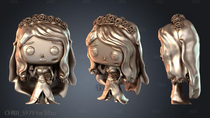 CHIBI_5979 stl model for CNC