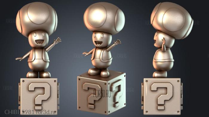 CHIBI_5981 stl model for CNC
