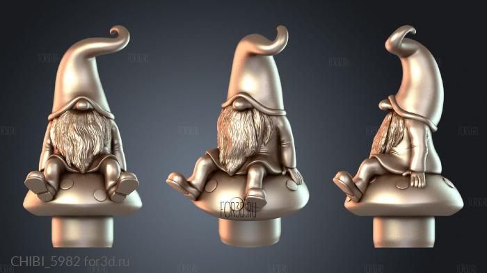 CHIBI_5982 stl model for CNC