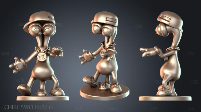 CHIBI_5983 stl model for CNC