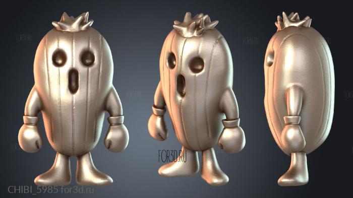 CHIBI_5985 stl model for CNC