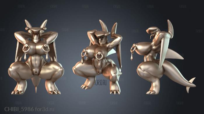 CHIBI_5986 stl model for CNC