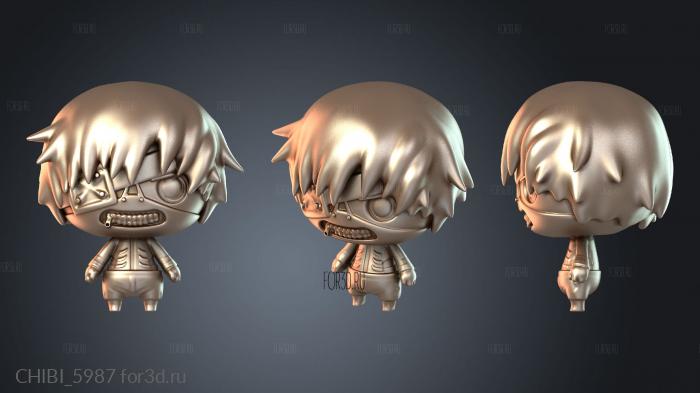 CHIBI_5987 stl model for CNC