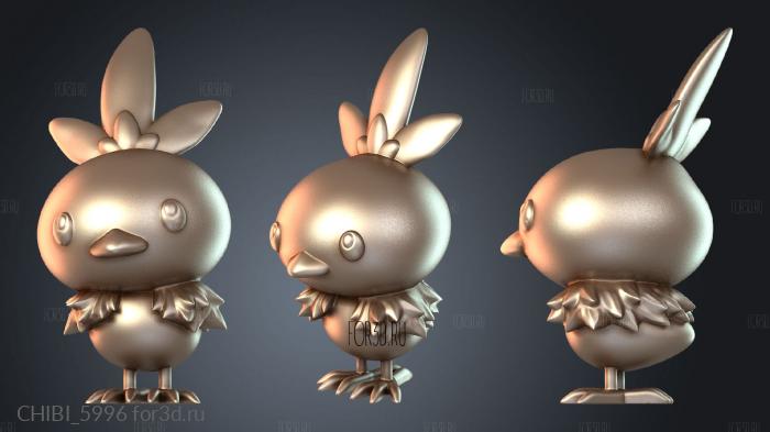 CHIBI_5996 stl model for CNC