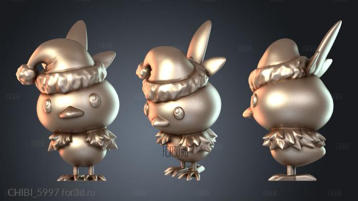 CHIBI_5997 stl model for CNC