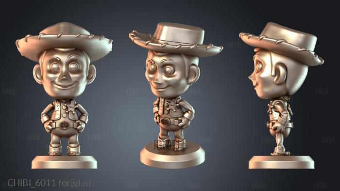 CHIBI_6011 stl model for CNC