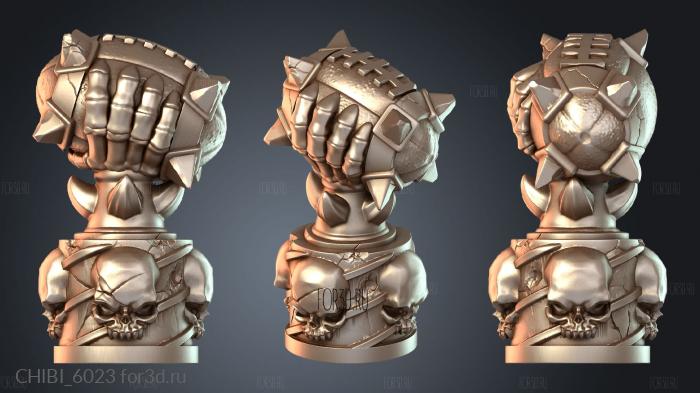 CHIBI_6023 stl model for CNC