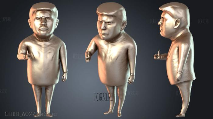 CHIBI_6027 stl model for CNC