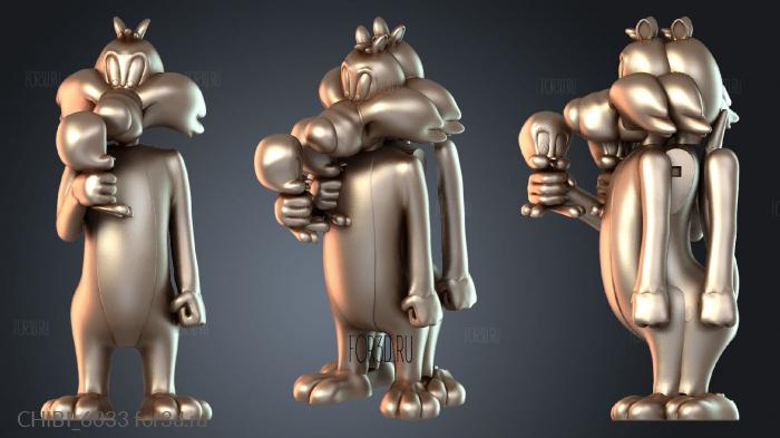 CHIBI_6033 stl model for CNC