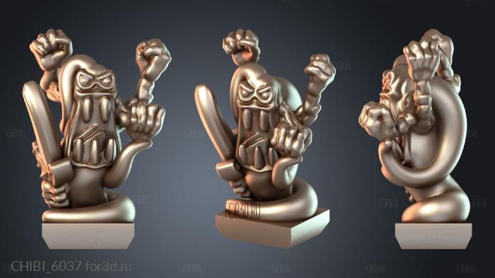 CHIBI_6037 stl model for CNC