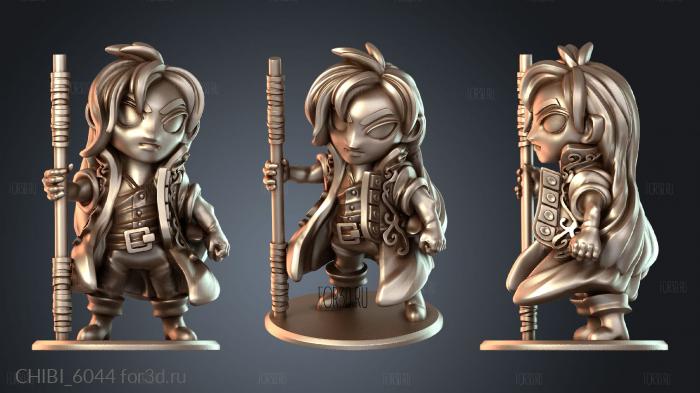 CHIBI_6044 stl model for CNC