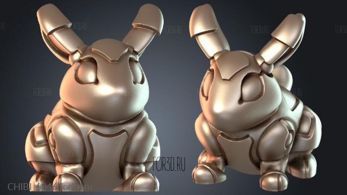 CHIBI_6046 stl model for CNC