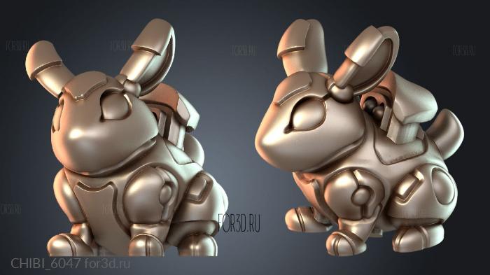 CHIBI_6047 stl model for CNC