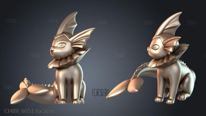 CHIBI_6051 stl model for CNC