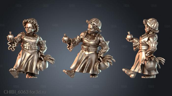 CHIBI_6063 stl model for CNC