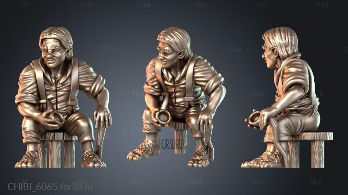 CHIBI_6065 stl model for CNC