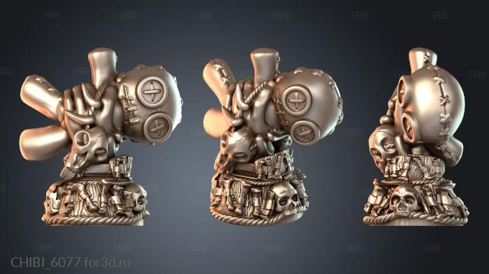 CHIBI_6077 stl model for CNC