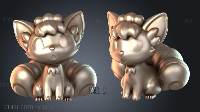 CHIBI_6078 stl model for CNC
