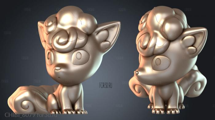 CHIBI_6079 stl model for CNC
