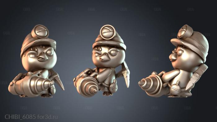 CHIBI_6085 stl model for CNC