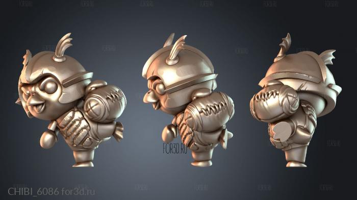 CHIBI_6086 stl model for CNC