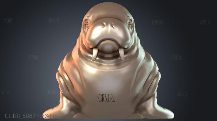 CHIBI_6087 stl model for CNC