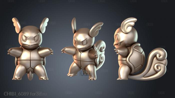 CHIBI_6089 stl model for CNC