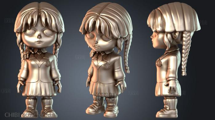 CHIBI_6092 stl model for CNC