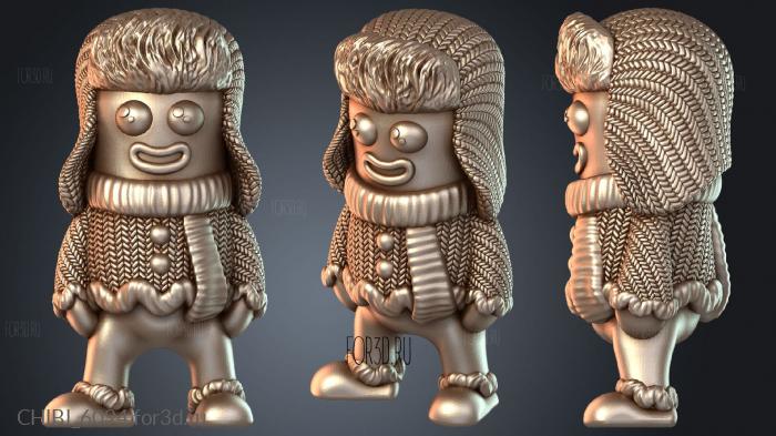 CHIBI_6094 stl model for CNC