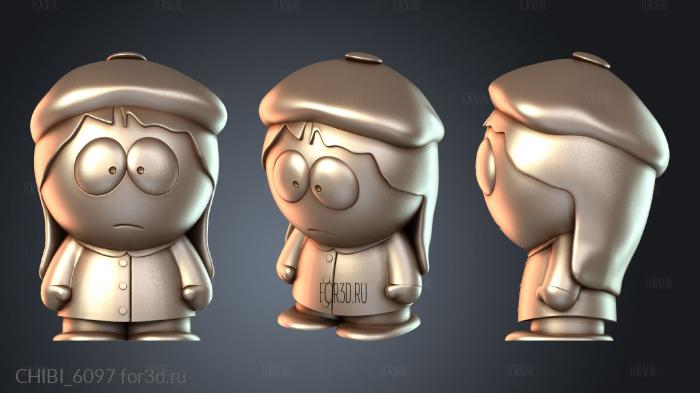 CHIBI_6097 stl model for CNC