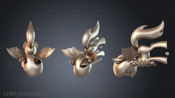 CHIBI_6100 stl model for CNC