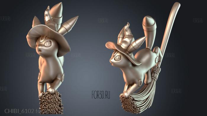 CHIBI_6102 stl model for CNC