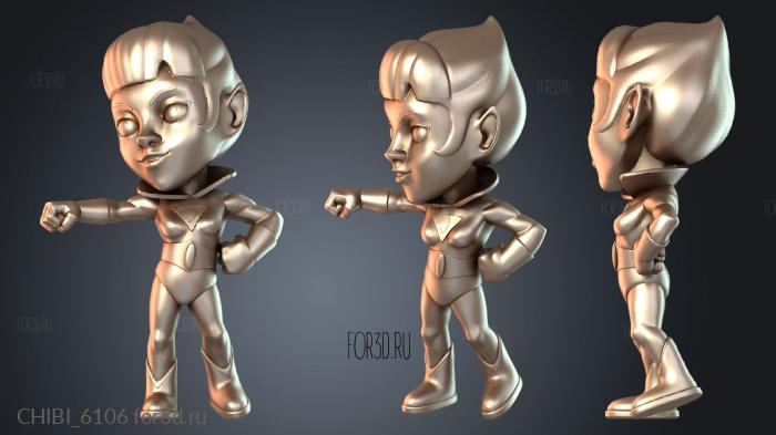 CHIBI_6106 stl model for CNC