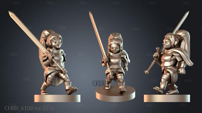 CHIBI_6108 stl model for CNC