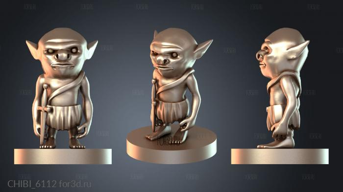 CHIBI_6112 stl model for CNC