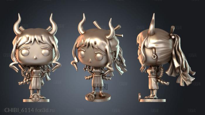 CHIBI_6114 stl model for CNC