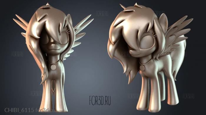 CHIBI_6115 stl model for CNC