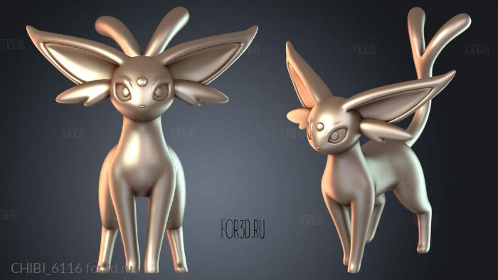 CHIBI_6116 stl model for CNC