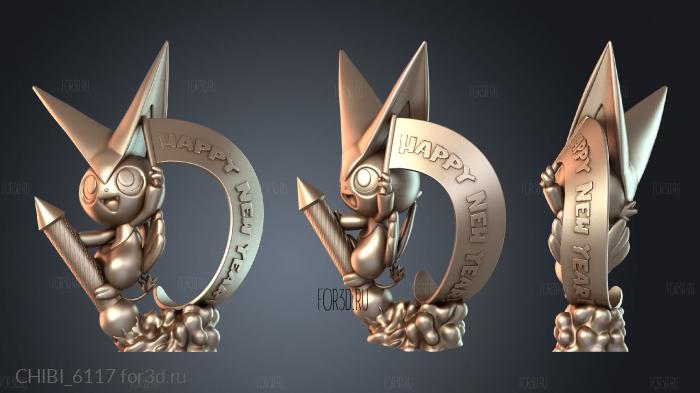 CHIBI_6117 stl model for CNC