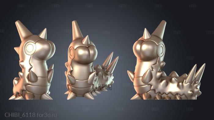 CHIBI_6118 stl model for CNC