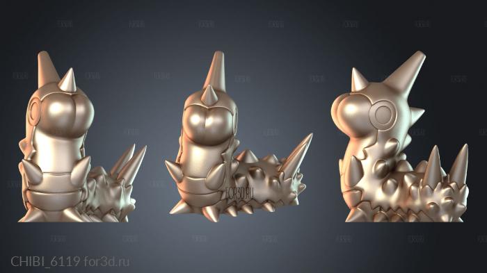 CHIBI_6119 stl model for CNC