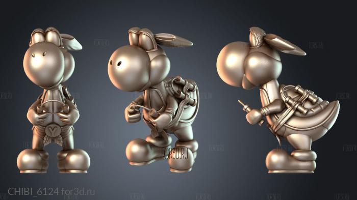 CHIBI_6124 stl model for CNC