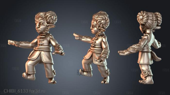 CHIBI_6133 stl model for CNC