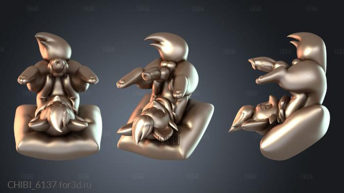 CHIBI_6137 stl model for CNC